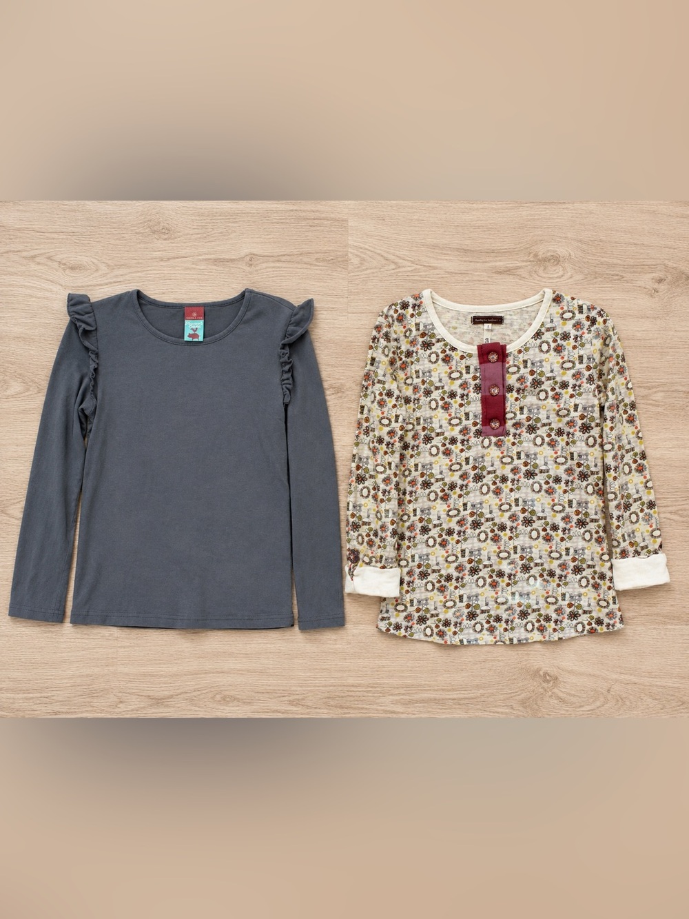 Matilda Jane Girls Long Sleeve Top Bundle Sizes 6 & 8 - Picture 1 of 16